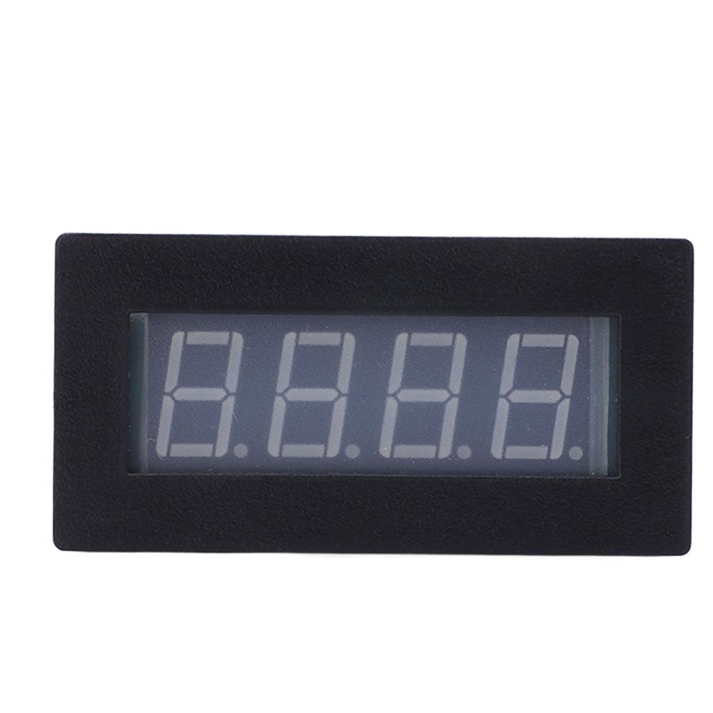 4 Digit LED Display Tachometer Multifunctional RPM Rotation Speed Tester with Cable DC 8‑15V Red Backlight