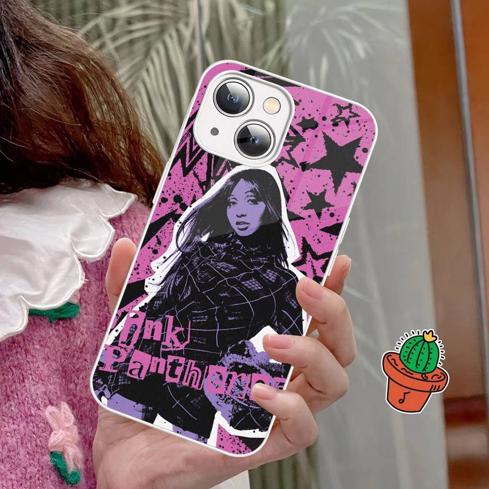 Chanteuse Pinkpantheress Pour IPhone 14 13 12 Mini 11 Pro XS Max X XR 14 Plus Coque en Verre Trempé