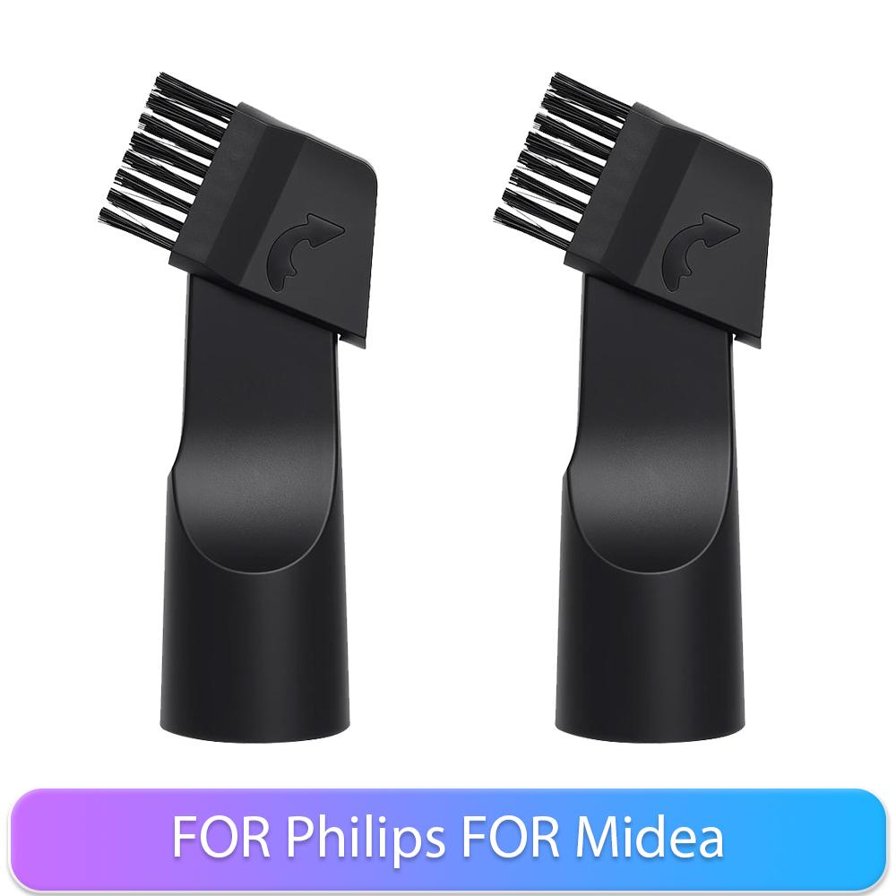 Universal 2 In 1 Corner Dust Cleaning Flat Suction Brush Head FOR Philips FOR Midea Vacuum Cleaner 32mm Nozzle Replacement Cleaning Brush