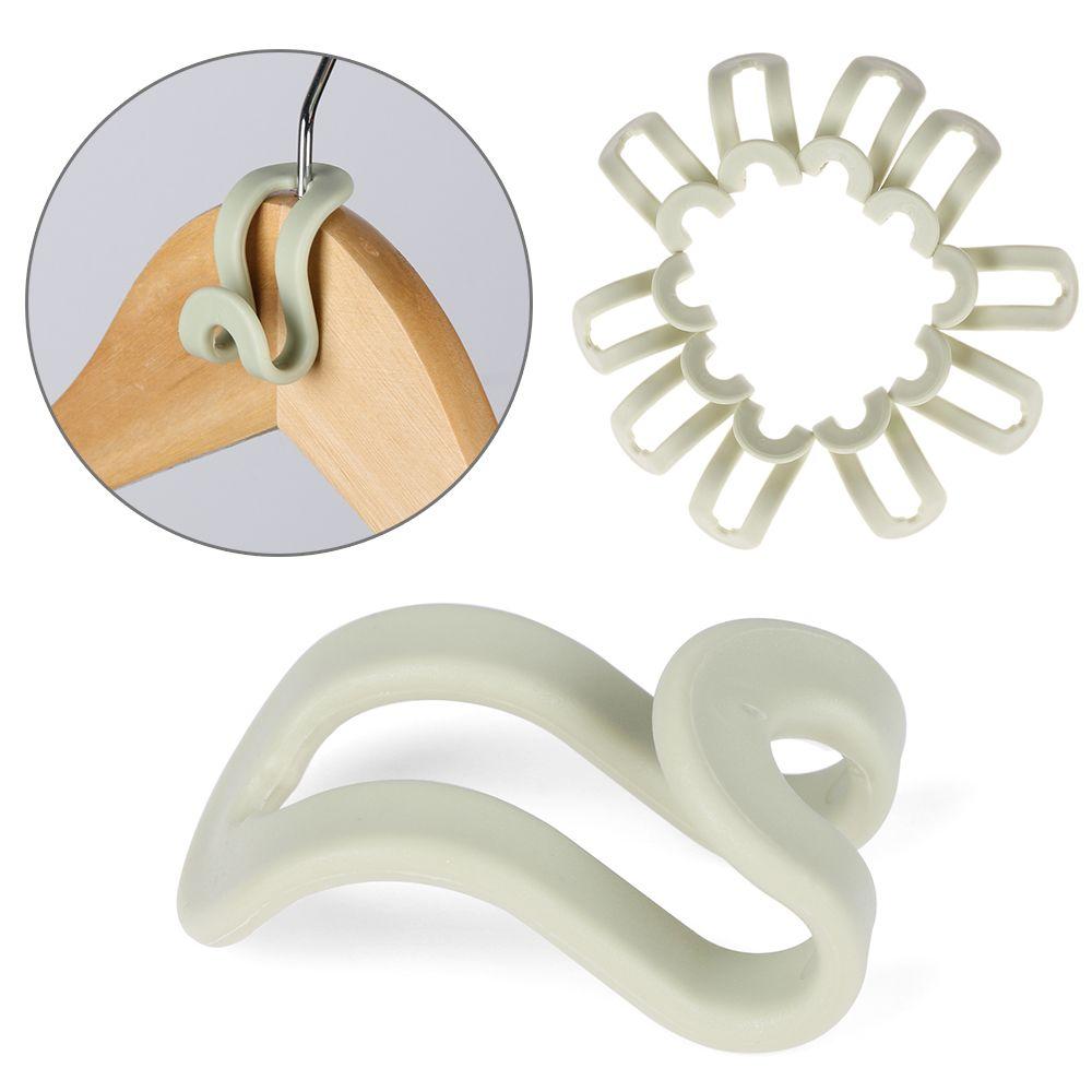 5/15Pcs Antislip Easy Hook Home & Living Hanger Holder Closet Organizer Clothes Hanger Storage Rack