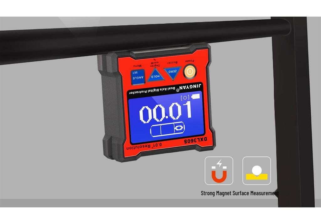 Jingyan DXL360S High-Precision Digital Dual-Axis Angle Meter with Lithium Battery