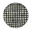 24to3 Teller, Pastateller, Currysteller, Handbemaltes Karomuster Schwarz, 7-Zoll-Teller, Ca.. 22cm