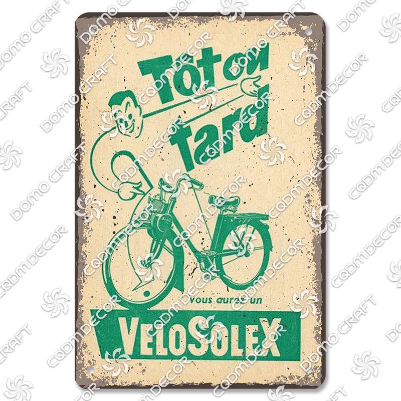 Pôster de Bicicleta Retrô Placas de Metal Estanho Ciclista Homens Mulheres Crianças Placa de Metal Decoração de Arte de Parede Garagem Bar Clube Sala de Estar Casa