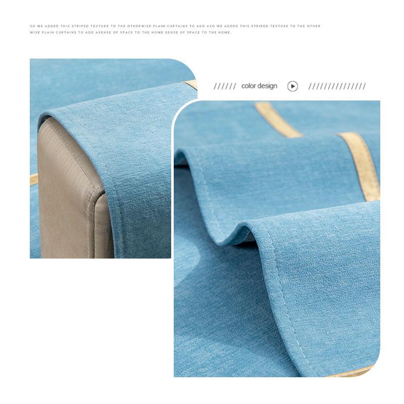 Linen Sofa Cover Thickened Solid Color Living Room Decoration Sofa Cushion Non-Slip Dust-Proof Furniture Protective Cover