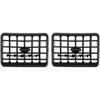 2PCS A/C Air Heater Dash Bezel Vents(Black) Compatible for Toyota 4Runner Tacoma 1996-2002 Air Conditioner Vent Grille Replaces 55063-35030 Plastic