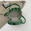 Petit Sac à Main Rond pour Femme Créatif en Forme de Pastèque Sac Bandoulière Dame Filles Porte-Monnaie Téléphone Sac Mignon Amusant Sac Cabas Mode