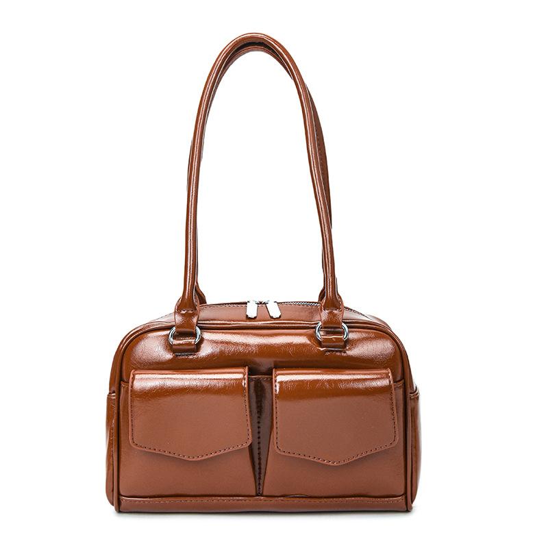 Small-scale Underarm Bag, Stylish and Retro Tote Bag, Large Capacity Commuter Bag