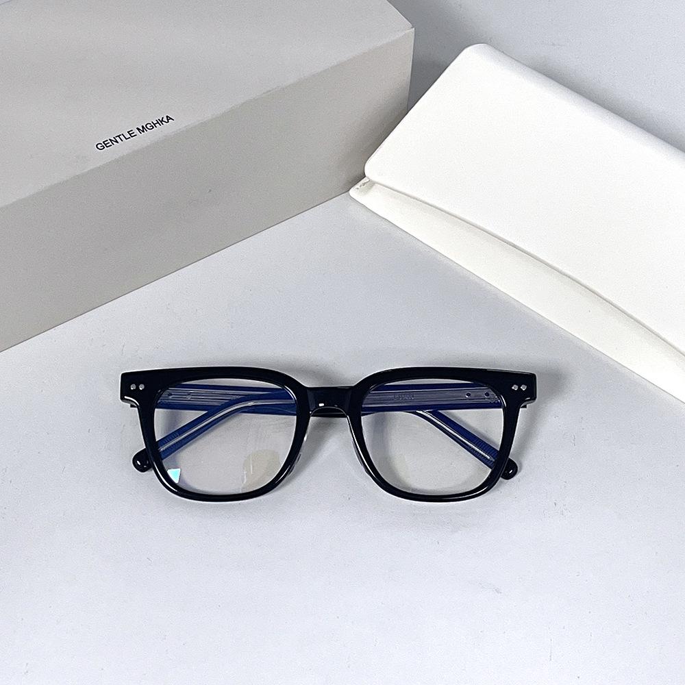 2024 Retro GM Square Eyeglass Frame, Unisex Acetate with Prescription Lenses