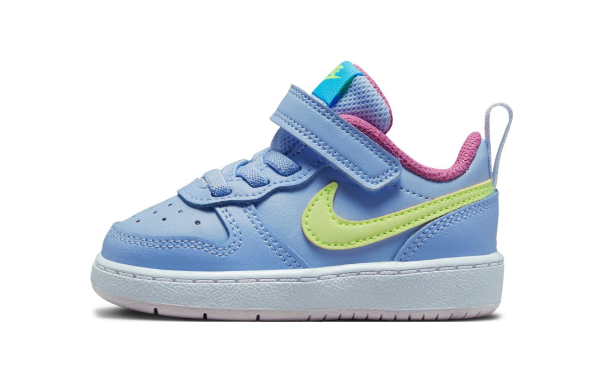 

Nike Court Borough Low 2 TD Slip Resistant Abrasion Resistant Low top Toddler Shoes Blue Infant And Toddler BQ5453-405 27