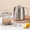 1.5L/2L Oil Filter Pot with Strainer and Frying Basket 304 Stainless Steel Oil