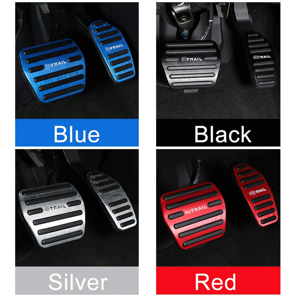 Aluminum Car Pedal Foot Pad Fuel Accelerator Brake Crust Pedal Cover for Nissan X-Trail X Trail T32 2014-2019