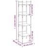 VidaXL Bibliothèque à 4 niveaux chêne 35x30x138,5 cm bois d'ingénierie 838850