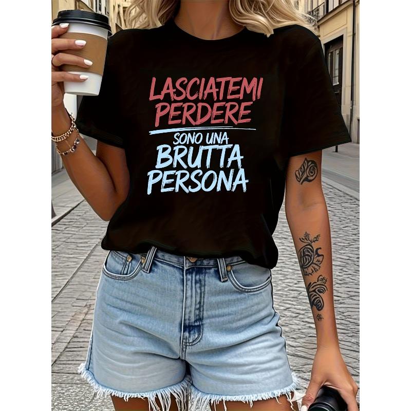 

Women S T-Shirt, This Black Short-Sleeve Round-Neck T-Shirt Is Machine Washable, Suitable for Spring, Summer, And Autumn S чёрный