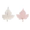 2PCS Leaf Pendants Handcrafted DIY Zinc Alloy Leaves Pendants for Necklace Jewelry Making