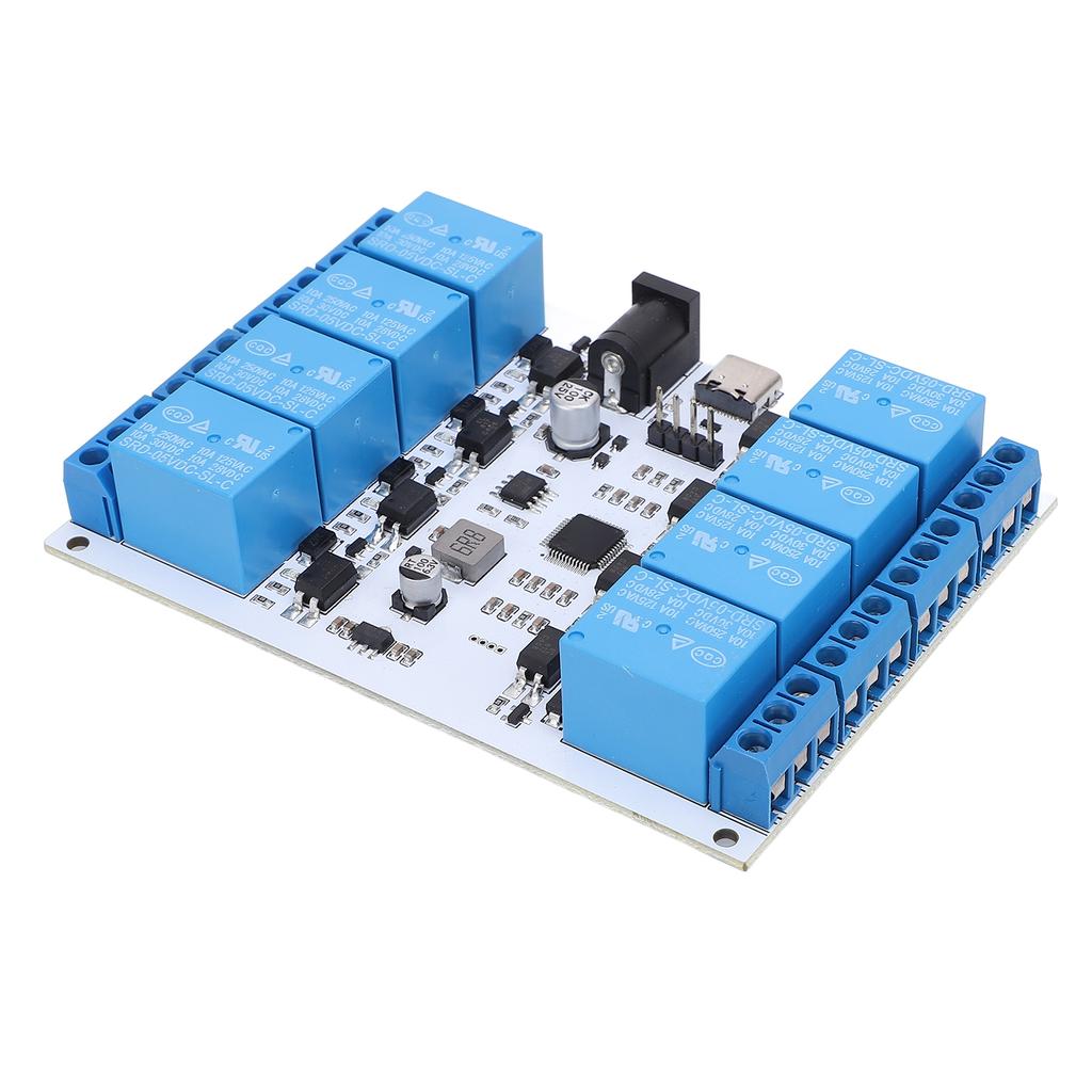 8 Channel 5V USB Relay Module Control Board Type C Interface Optocoupler Protective Chip USB Smart