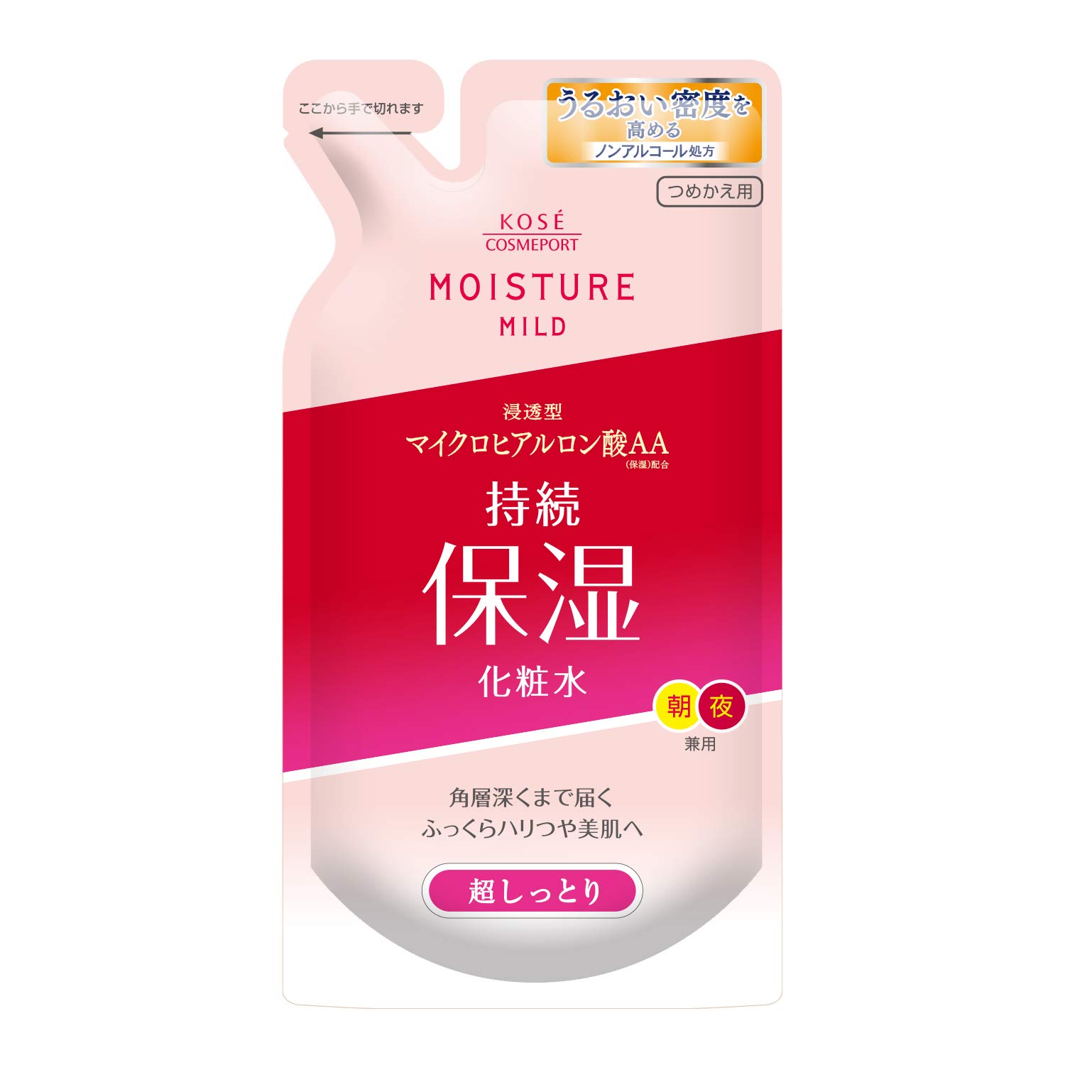 

Moisture Mild Lotion M Moisturizing Refill 180mL Contains penetrating acid AA formula KOSE (Extra Toner) micro-hyaluronic (moisturizing) Alcohol-free