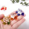 Fashion Colorful Sea Turtle Figurines High Borosilicate Glass Sea Turtle Sea Animal Collectibles Tiny Turtle Glass Ornaments