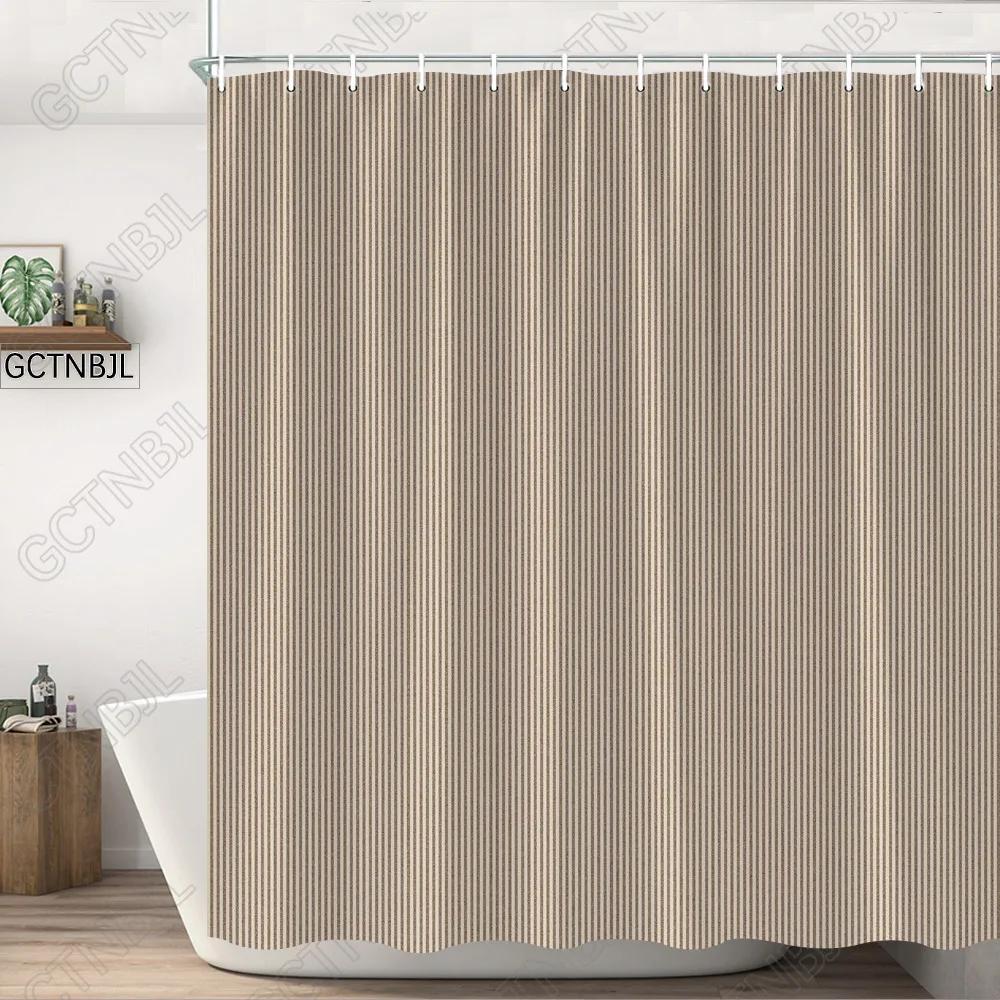 Black And White Stripes Shower Curtains Geometry For Bathroom Decor Screen Waterproof Fabric Bathtub Curtain With Hooks Washable