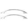 2 Set Cabinet Handles Zinc Alloy Arched Drawer Pulls High Hardness Wear Resistant for RV Yacht