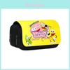 Shovelware Brain Game Doublelayer Pencil Case With Fruit Doodle Design For Students And Kids