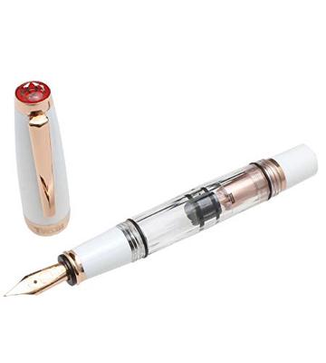 Twisby Diamond Mini Dolma Kalem Beyaz Gül Altını 2
