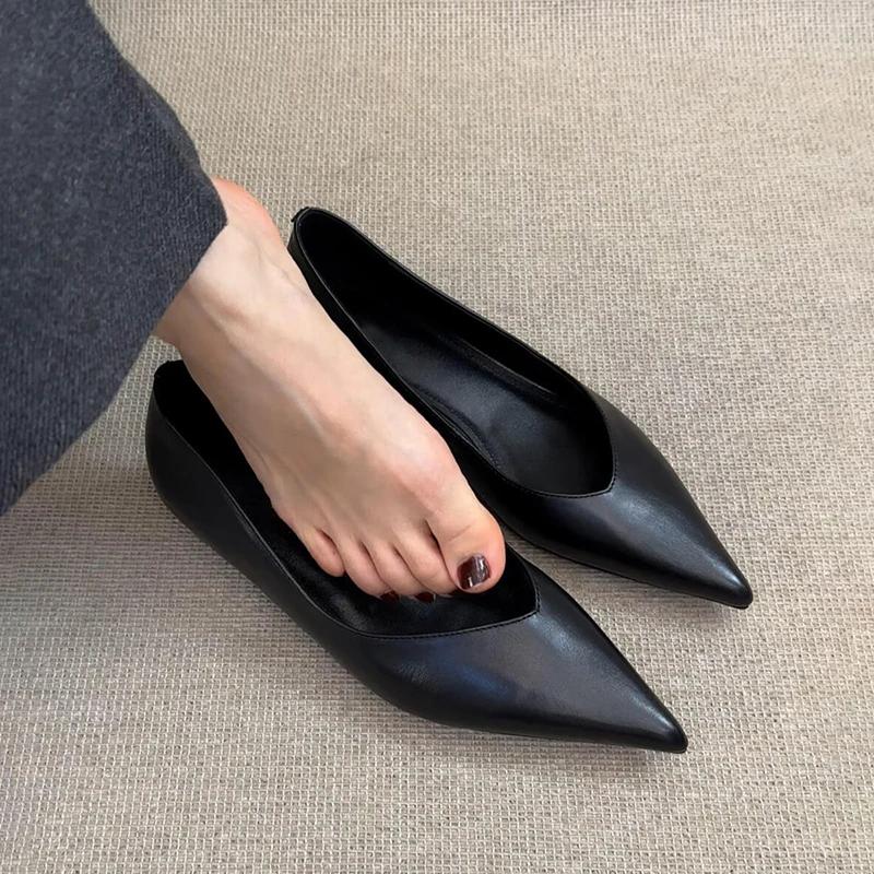 Fashion Spring Autumn Pointed Toe Women Mary Jane Shoes Ladies Outdoor Comfort Women's Commute Flats Shoes
