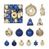 22Pcs/Set Durable 6CM Christmas Ball Shiny Creative Xmas Ornament Ball Christmas Tree Balls Home