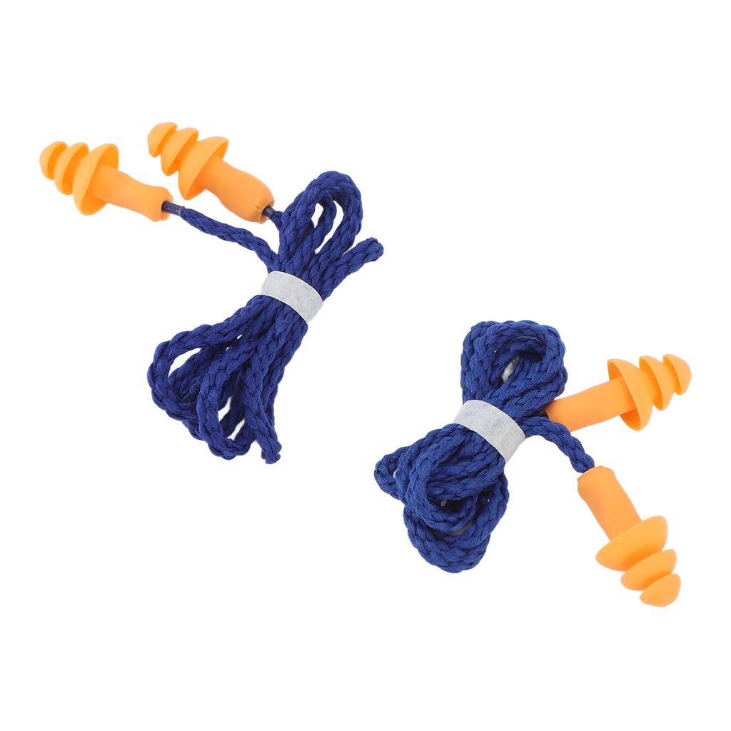 2 Stück Ohrstöpsel Weiches Silikon Ohrstöpsel Baumdesign Lärmreduzierung mit Draht zum Schlafen Schwimmen