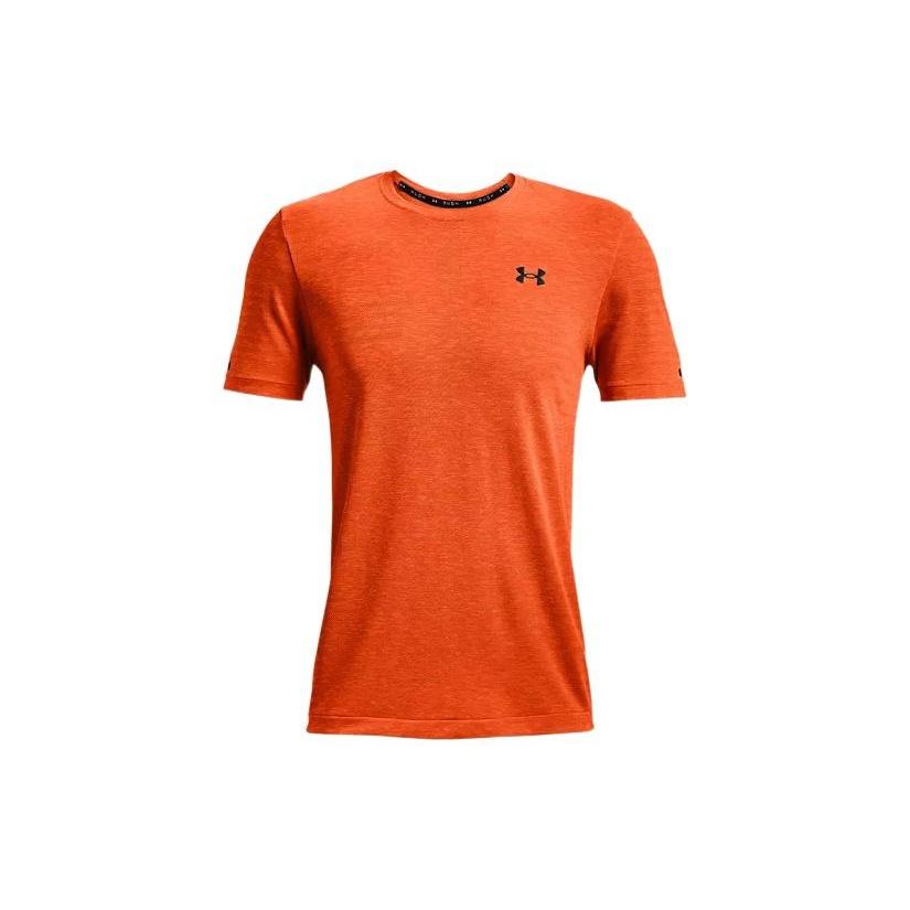 Under Armour Rush Seamless T-shirt Orange Men s 1370441-800 M