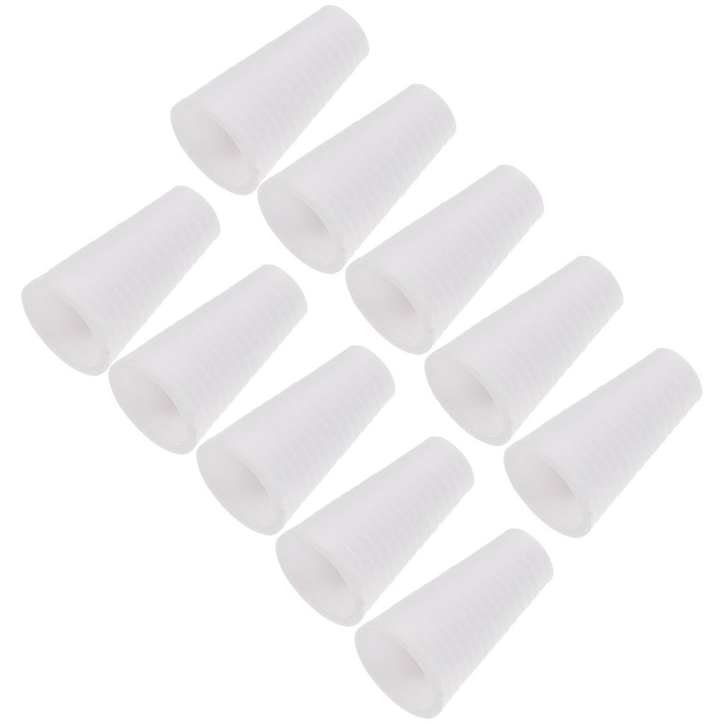 15 Pcs White Threaded Bell Pull Cord Knob Blind Cord Tassels Hanging Pulls Plastic Blinds Parts Window Blinds Supplies