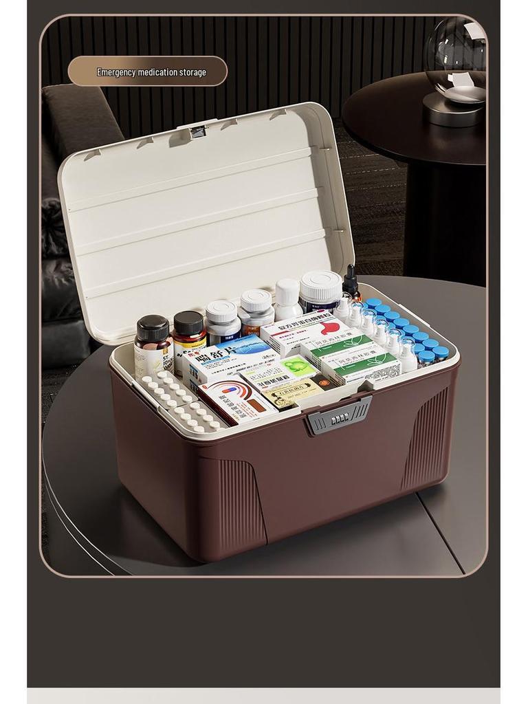 Organizator securizat pentru parole și documente cu separatoare - Depozitare blocabilă pentru cosmetice și esențiale auto