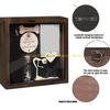 92MF Pet Memorial Gift Shadows Box Collar Holders Picture Frame Dog Wooden Sculpture Bottle Keepsakes Gift Wall Hangings