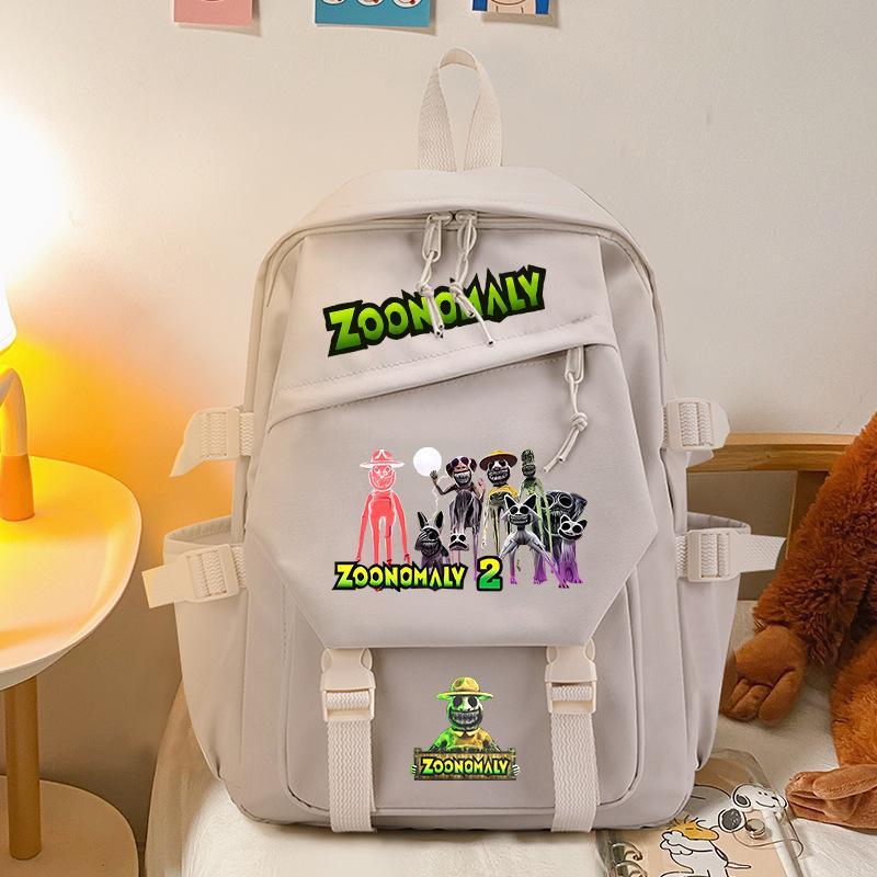 Freak Zoo Cartoon Animation Foreign Style School Bag Elementary and Secondary School Students Versatile Zoonomaly Macaron Backpack Tide