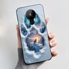 For Nokia 5.3 INS Aesthetic Black For Nokia 5.4/Nokia 3.4 Shockproof Jelly Cover Coconut Tree Pattern Anti-Scratch Soft Shell