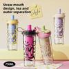 Pc Straw Water Bottle For Girls With Double Drink Design Perfect For Summer Use