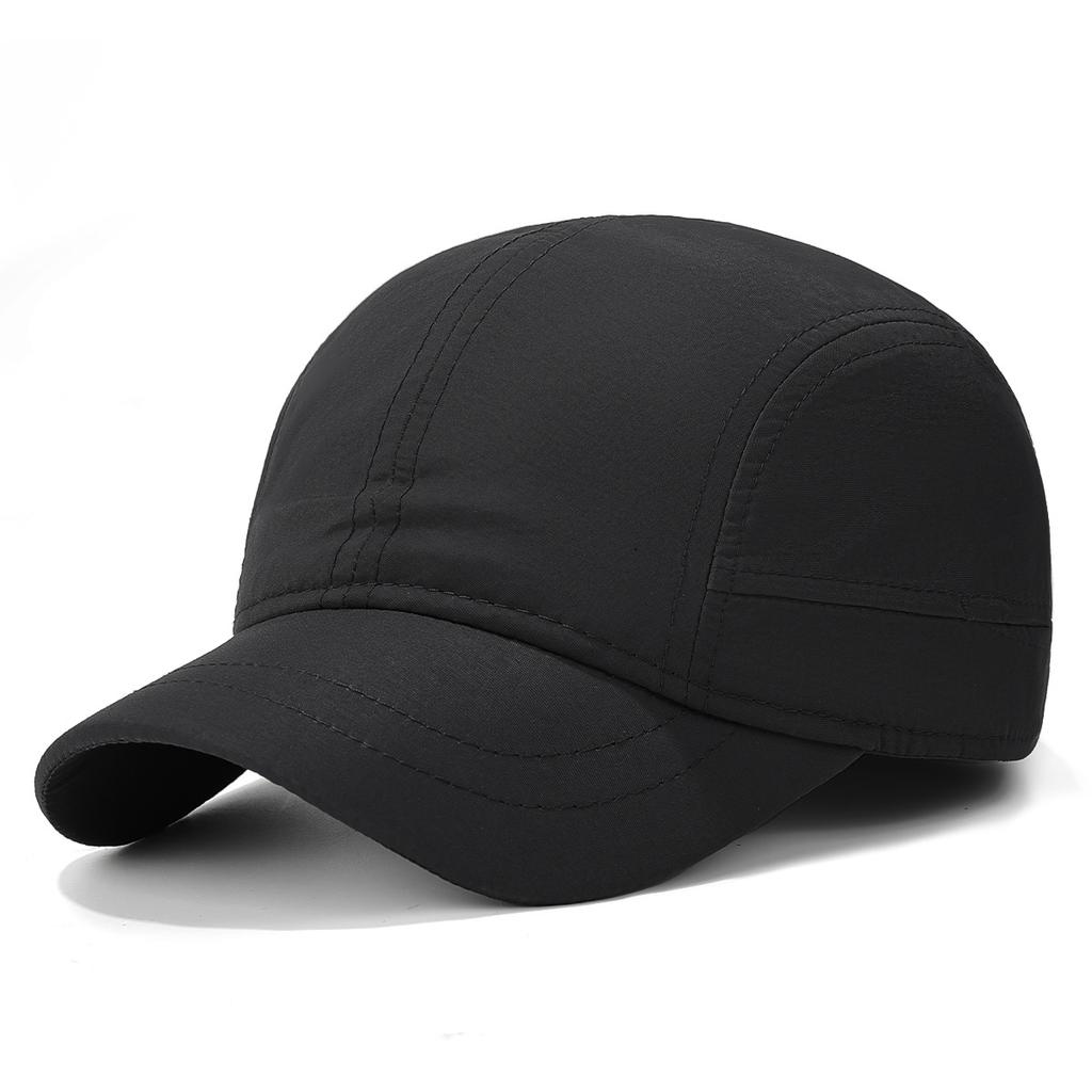 Short-Brimmed Solid Color Baseball Cap Outdoor Quick-drying Golf Fishing Hat Summer Breathable Adjustable Sun Protection Hats