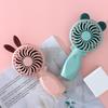 Cartoon Pocket USB Rechargeable Handheld Fan - Electric Portable Fan, Ideal Student Gift for Outdoor Use