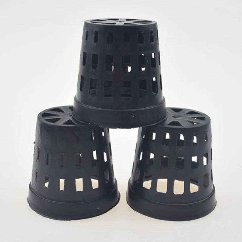 10 Pezzi Vasi Acquatici in Plastica Cestino per Acquario Pianta Acquatica Fiorita Erba Vaso Coltivazione e Acquario Vasca Pesci Decorazione Acquatica