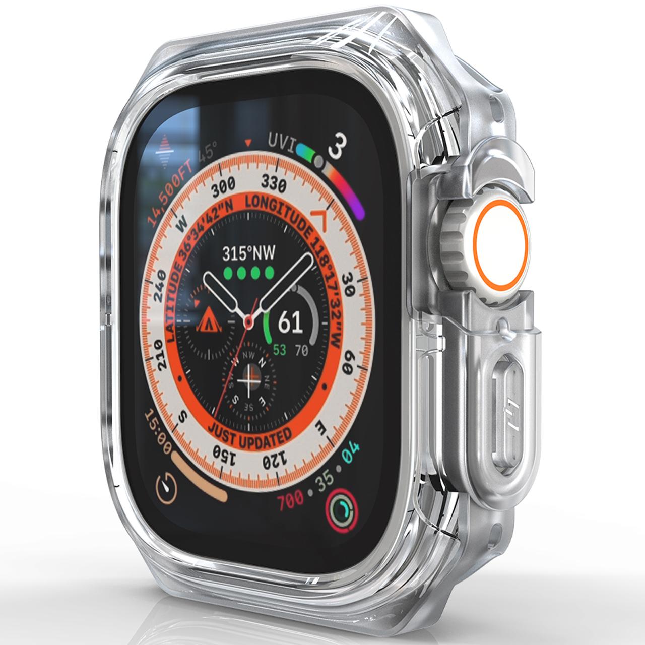 

For Apple Watch Series SE3/SE2/SE1/ 6/5/4 44mm Watch Frame Case PC+TPU Protector E
