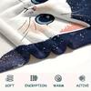 White Cat Print Flannel Blanket, High quality Comfortable for All Seasons, Home Decor, Warmth and Comfort, Perfect for Christmas Gifts