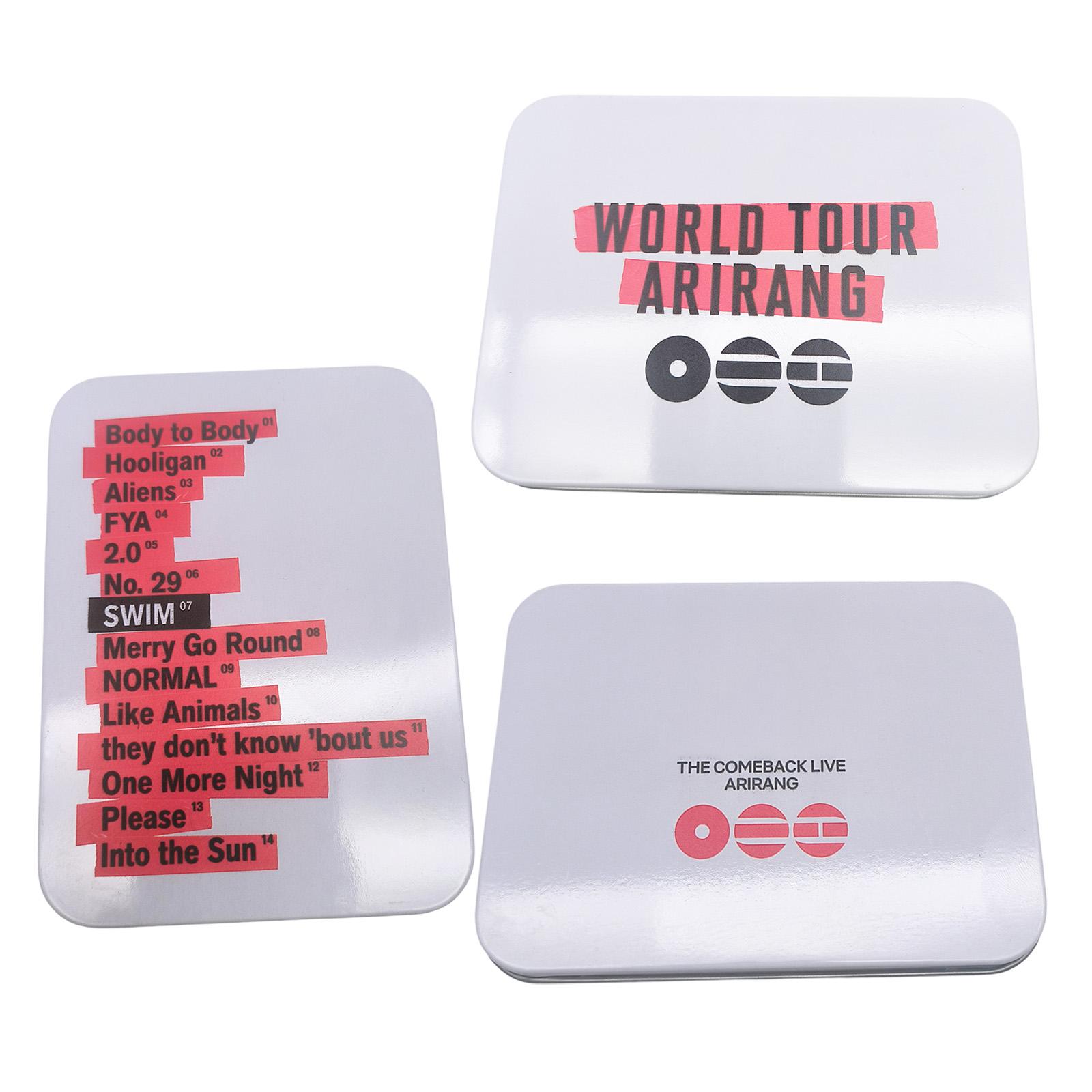 

Small Sticker Storage Box,-proof And Sealed Iron Box, Fan Gift Storage Box, Gift Packaging Box (3pc ) one size белый