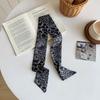 Leopard Print Slender Scarf Long Neck Scarf New Small Silk Scarf  Bag Decoration