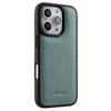 MELKCO Custodia per iPhone 16 Pro Rivestita in Vera Pelle Bovina Copertura per Telefono in PC