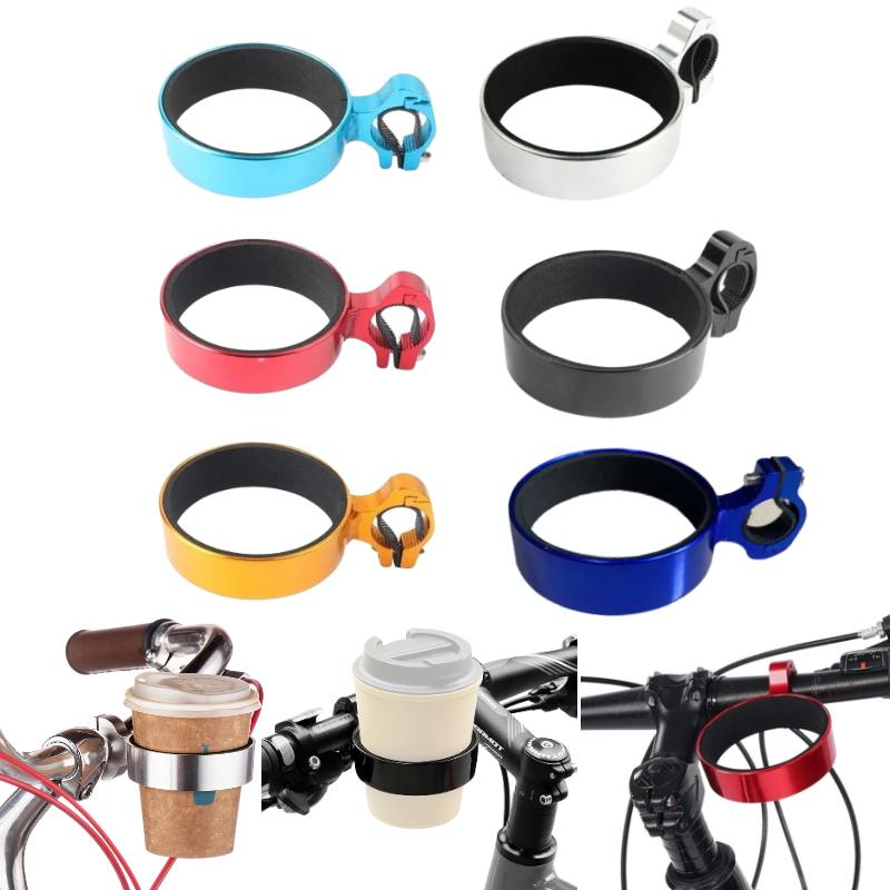 

Outdoor Cycling Cup Holder Aluminum Alloy Bike Coffee Drink Cup Handlebar Mount Stand Utility Bicycle Riding Water Bottle Cage золотистий