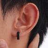 Stainless Steel Jewelry Anti Allergy Hoop Earrings Women Man Simple For Dad  Mom Boyfriend Girlfriend Valentine's Day Gift