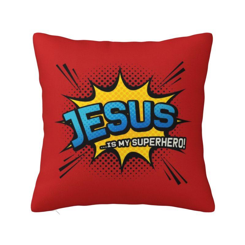 Jesus Hell Be There For You Throw Pillow Case Bedroom Decoration Cushions Cover For Sofa Chair Square Polyester Pillowcase 30x30cm