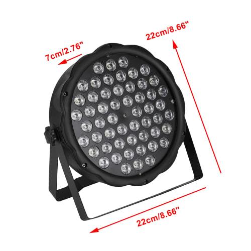 Frezon Stage Lighting, 54x1W RGBW LED Dance Light, DMX512 3/7CH, 54 Lamp Beads, 4 Operation Modes, Stage Light, Disco Light, Party Light, Spotlight, H
