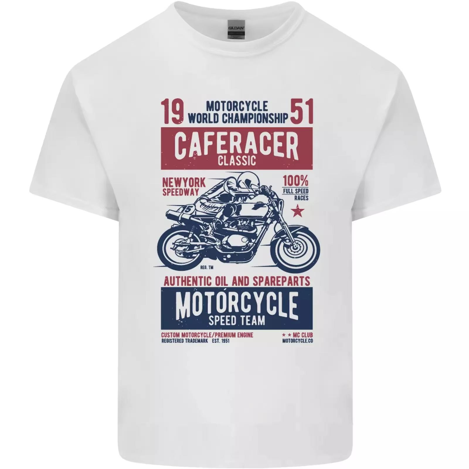 

Motorcycle Biker Cafe Racer 1951 Motorbike Motorcycle Mens Cotton T-Shirt Tee Top High-end Luxury Is for Both Men and Women S