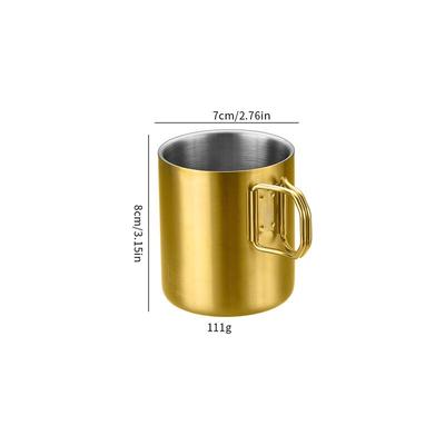 ZISIZ 304 Stainless Steel Outdoor Folding Cup