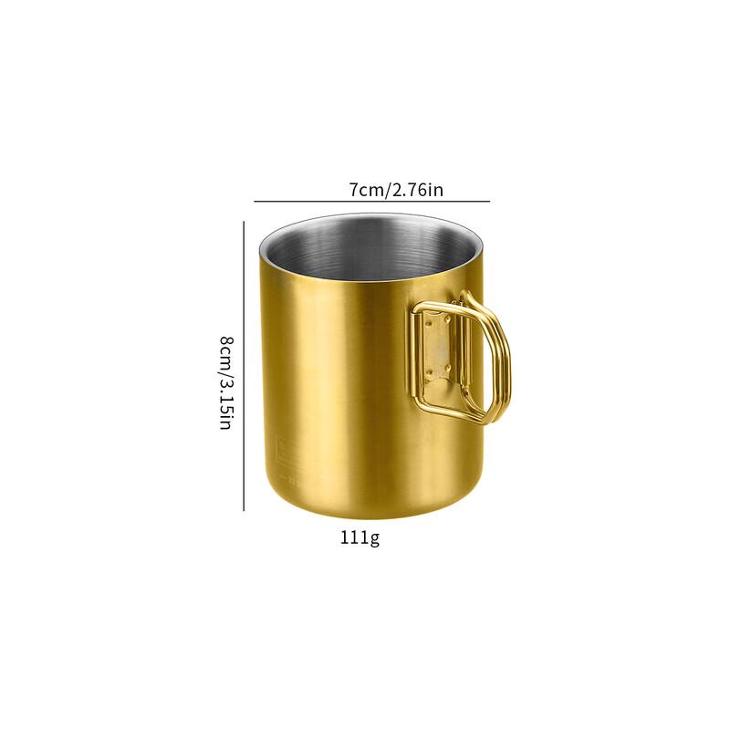ZISIZ 304 Stainless Steel Outdoor Folding Cup